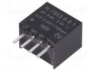 Converter: DC/DC; 0.36W; Uin: 650mVDC÷3.3VDC; Uout: 3.6VDC; SIP4 RECOM