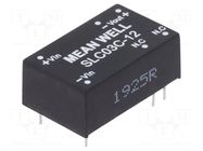 Converter: DC/DC; 3W; Uin: 36÷75VDC; Uout: 12VDC; Iout: 250mA; DIP16 MEAN WELL