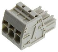 TERMINAL BLOCK, PLUGGABLE, 3POS, 8AWG