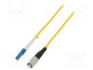 Fiber patch cord; FC/UPC,LC/UPC; 5m; Optical fiber: 9/125um; LSZH QOLTEC