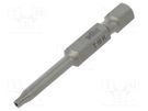 Screwdriver bit; Torx® with protection; T10H; Overall len: 50mm WIHA