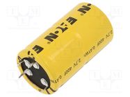 Supercapacitor; SNAP-IN; 400F; 2.7VDC; -5÷10%; Ø35x63mm; 3.2mΩ 