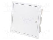 Enclosure: for modular components; IP40; plaster embedded; white ETI POLAM