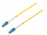 Fiber patch cord; LC/UPC,both sides; 20m; 9/125um; LSZH; blue QOLTEC