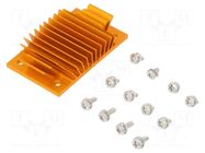 Heatsink: extruded; grilled; BGA; golden; L: 37mm; W: 58mm; H: 11.4mm Advanced Thermal Solutions