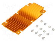 Heatsink: extruded; grilled; BGA; golden; L: 61mm; W: 118mm; H: 6.1mm Advanced Thermal Solutions