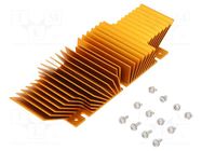 Heatsink: extruded; grilled; BGA; golden; L: 61mm; W: 118mm; H: 20mm Advanced Thermal Solutions