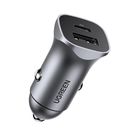 Ugreen car charger USB Type C / USB 24W Power Delivery Quick Charge gray (30780), Ugreen