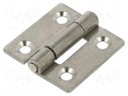 Hinge; Width: 40mm; stainless steel; H: 40mm ELESA+GANTER