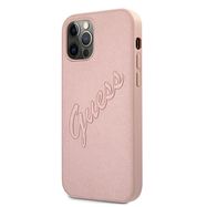 Guess GUHCP12LRSAVSRG iPhone 12 Pro Max 6.7&quot; pink/pink hardcase Saffiano Vintage Script, Guess