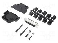 Connector: D-Sub; PIN: 25; female; angled 45°; screw terminal AMPHENOL COMMUNICATIONS SOLUTIONS