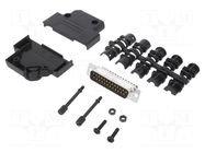 Connector: D-Sub; PIN: 25; male; angled 45°; screw terminal AMPHENOL COMMUNICATIONS SOLUTIONS