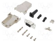 D-Sub HD; PIN: 15; female; angled 45°; soldering; for cable Amphenol Communications Solutions