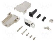 Connector: D-Sub HD; PIN: 15; female; angled 45°; soldering AMPHENOL COMMUNICATIONS SOLUTIONS