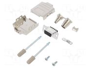 D-Sub; PIN: 9; female; straight; screw terminal; for cable; 11.5mm AMPHENOL COMMUNICATIONS SOLUTIONS