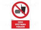 Safety sign; prohibitory; PVC; W: 200mm; H: 300mm ANRO