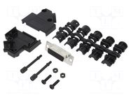 Connector: D-Sub HD; PIN: 26; female; angled 45°; soldering AMPHENOL COMMUNICATIONS SOLUTIONS