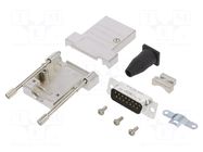 Connector: D-Sub; PIN: 15; male; straight; soldering; for cable AMPHENOL COMMUNICATIONS SOLUTIONS