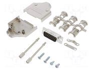 Connector: D-Sub; PIN: 15; male; straight; soldering; for cable AMPHENOL COMMUNICATIONS SOLUTIONS