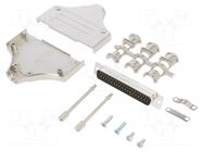 Connector: D-Sub; PIN: 37; male; straight; soldering; for cable AMPHENOL COMMUNICATIONS SOLUTIONS