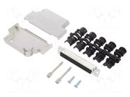 Connector: D-Sub HD; PIN: 62; female; angled 45°; soldering AMPHENOL COMMUNICATIONS SOLUTIONS