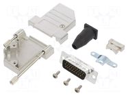 Connector: D-Sub HD; PIN: 26; male; angled 45°; soldering; UNC 4-40 AMPHENOL COMMUNICATIONS SOLUTIONS