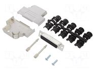 Connector: D-Sub; PIN: 25; male; angled 45°; screw terminal AMPHENOL COMMUNICATIONS SOLUTIONS
