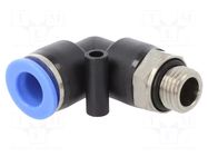 Push-in fitting; angled; -0.95÷15bar; PBT; Thread: G 1/4"; 0÷60°C PNEUMAT