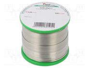Soldering wire; Sn96,3Ag3,7; 1mm; 0.5kg; lead free; reel; 3%; tin CYNEL