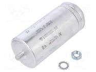 Capacitor: polypropylene; motors, run; 40uF; 470V; Ø45x98mm; ±5% KEMET