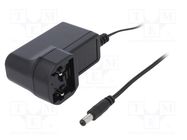 Power supply: switching; mains,plug; 7.5VDC; 0.8A; 6W; Out: 5,5/2,1 MEAN WELL