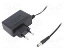 Power supply: switched-mode; mains,plug; 9VDC; 1.33A; 12W; Plug: EU MEAN WELL