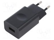 Power supply: switching; mains,plug; 5VDC; 1A; 5W; Plug: EU; Out: USB ESPE