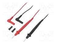 Test leads; Umax: 600V; Imax: 10A; 900mm; black,red; 2pcs. UNI-T