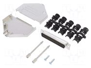 Connector: D-Sub; PIN: 37; male; straight; soldering; for cable AMPHENOL COMMUNICATIONS SOLUTIONS