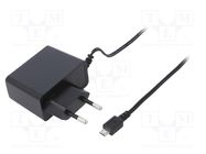 Power supply: switching; mains,plug-in; 5VDC; 2A; 10W; 79%; black ESPE