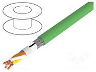 Wire; HELUKAT® PROFInet A; 2x2x22AWG; PROFINET,outdoor; 5e; solid HELUKABEL