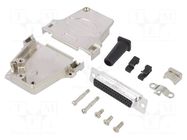 Connector: D-Sub HD; PIN: 44; female; angled 45°; soldering AMPHENOL COMMUNICATIONS SOLUTIONS