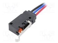 Microswitch SNAP ACTION; 0.1A/125VAC; SPDT; ON-(ON); Pos: 2; D2VW OMRON Electronic Components