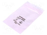 Protection bag; ESD; L: 127mm; W: 76mm; Thk: 50um; Closing: self-seal EUROSTAT GROUP