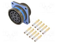 Connector: military; socket; female; PIN: 11; Series I LJT; crimped AMPHENOL