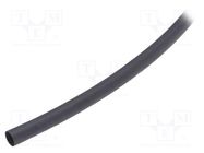 Heat shrink sleeve; glueless; 3: 1; 9mm; L: 150m; black; reel 3M