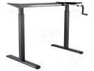 Desk frame; with manual height-adjustable LOGILINK