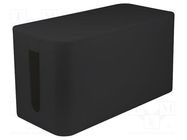 Cable box; black; W: 115mm; L: 235mm; H: 120mm LOGILINK