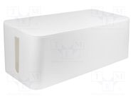 Cable box; white; W: 157mm; L: 407mm; H: 133.5mm LOGILINK