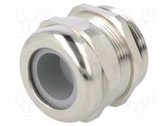 Cable gland; PG29; IP68; brass; Body plating: nickel HUMMEL