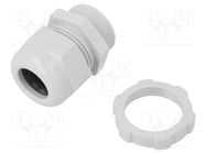 Cable gland; PG21; IP68; polyamide; light grey; V-TEC PG OBO BETTERMANN