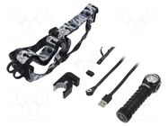 Torch: LED; 5lm,60lm,240lm,500lm,1000lm; IPX7; diving XTAR