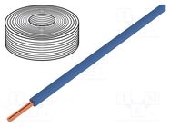 Wire; H05V-K,LiY; stranded; Cu; 0.5mm2; PVC; blue; 60V; 10m; Class: 5 DONAU ELEKTRONIK