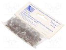 Holder; brown; for flat cable,OMYp 2x0,5; 50pcs; with a nail PAWBOL